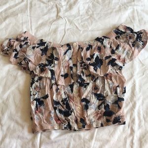 Impeccable Pig floral crop top - small